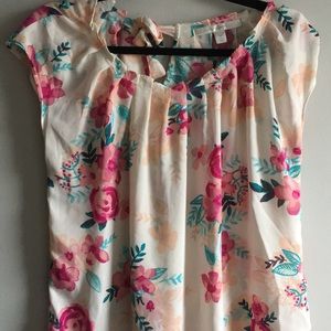 Pink Floral Lauren Conrad Blouse